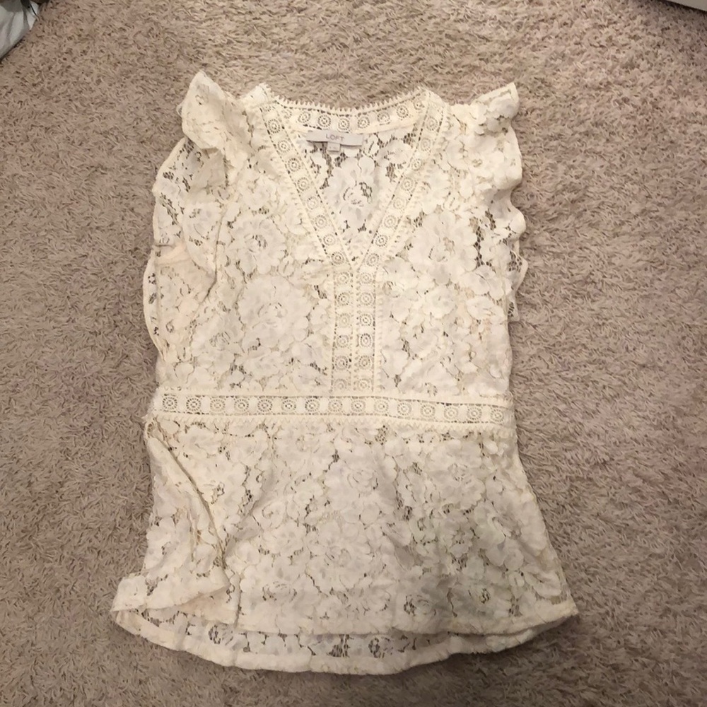 Loft lace tee
